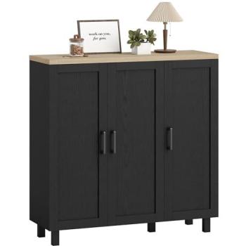 Aparador Multifuncional 3 Puertas para Cocina y Comedor