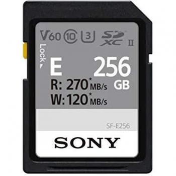 Sony SF-E series (SDXC, 256 GB, U3, UHS-II), Speicherkarte, Schwarz