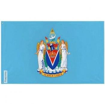 Victoria Banner – 160x240cm – Polyester – Dual‑Side Design – Iron Eyelets