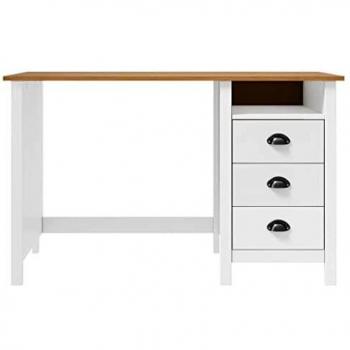 Sonata Hill Series Desk with 3 Drawers, 120x50x74 cm, Pine Wood