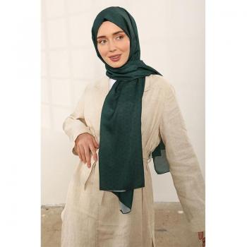 Women's Elegant Dark Green Shawl 80x186