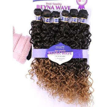 Conjunto Reyna de extensiones de cabello sintético, 6 piezas onduladas