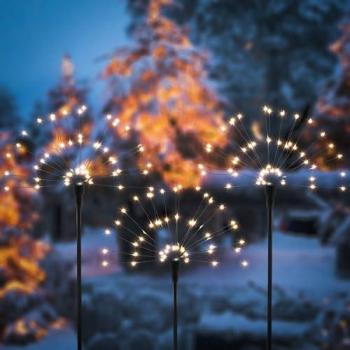 3‑er Set Solar Wunderkerzen Esotec – 180 LEDs, wetterfest, Artikel 102576