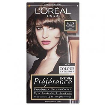 3x Loreal Preference 4.15 INTENSE DEEP BROWN Permanent Hair Colour Dye