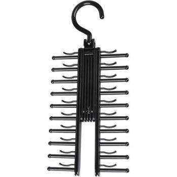 Space-Saving Tie and Scarf Hanger