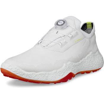 ECCO Women's Biome H5 Golf Sneaker – White, Genuine Leather, Water‑Proof