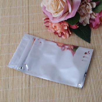 50 Pcs Clear Front Mylar Ziplock Bags 10x17.5 cm