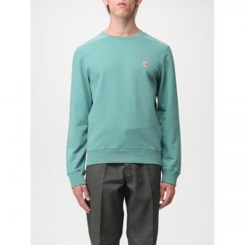 Maison Kitsuné Men's Green Jersey Hoodie S