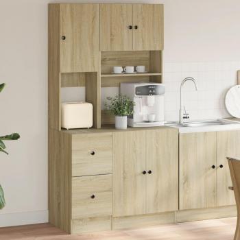 Engineered Wood Kitchen Cabinet in Sonoma Oak Finish by vidaXL, Size: 95x50x180 cm, Dimensions: 95x