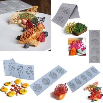 Set de 5 moules en silicone pour décorations de gâteaux