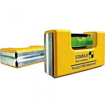 STABILA PRO Pocket Belt RARE Earth Magnetic Mini Spirit Level With Belt Holster