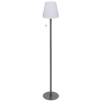 Lampadaire d'extérieur rechargeable USB Zack graphite 108 cm