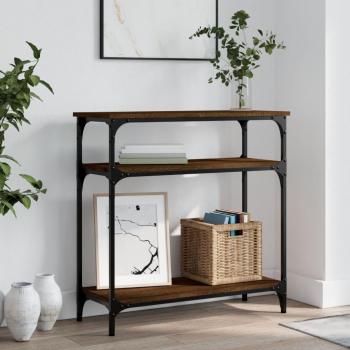 75x29x75 cm Brown Oak Console Table by vidaXL