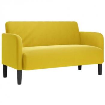 Divano Giallo 109cm Velluto (VidaXL)