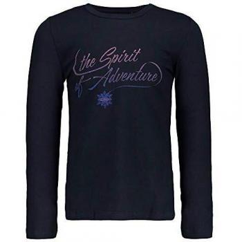 CMP Mädchen Langärmliges Shirt, Schwarz-Blue, 152