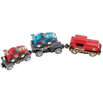 Hape Rennwagen-Transporter Spielzeug