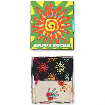2-Pack Green Swirl Crew Socks Set
