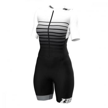 Tuta Zerod Racer Femminile Bianco e Nero