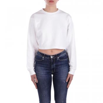 Bianca Crop Felpa Donna GCDS Essential