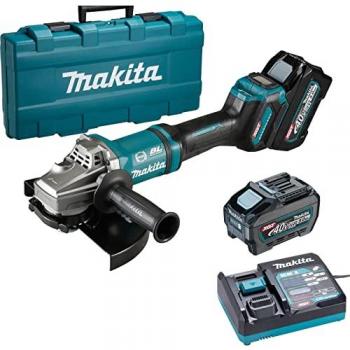 Makita 40V Max XGT 230mm Angle Grinder with Dual 5Ah Batteries (GA038GT205)