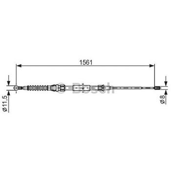 BOSCH Cable, parking brake BC776