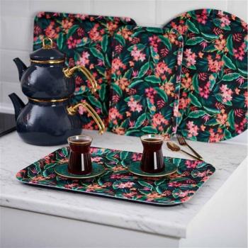 Vassoio Decorativo Antiscivolo in Pelle 30x42 cm