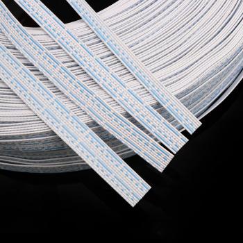 UL2468 24AWG PVC Insulated Ribbon Cable, 7-12 Pin, Blue and White
