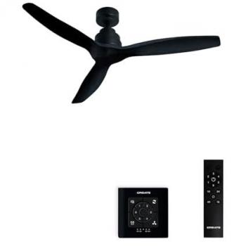 Ventilador de techo Windstylance 40W, 6 velocidades, motor negro Ø132 cm