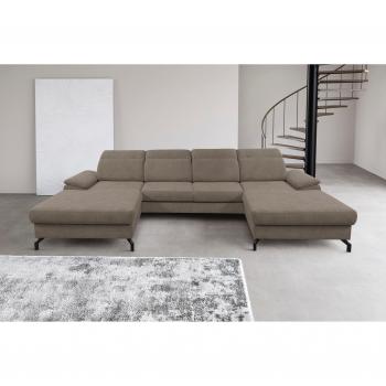 Beige Wohnlandschaft Slavio U-Form von WERK2