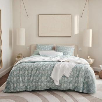 Essix Housse Imprimée Percale Bleu 240x220 cm