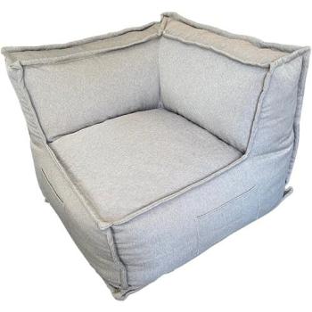 Bananair Module d'angle pour canapé modulable en effet lin 90 × 90 cm – beige