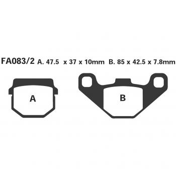 Frein EBC Plaquette SFA083 / 2hh
