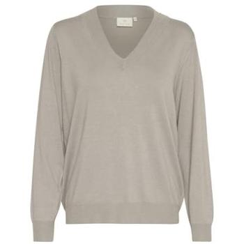 Soft Cotton V‑Neck Sweater for Women – KAFFE Lizza