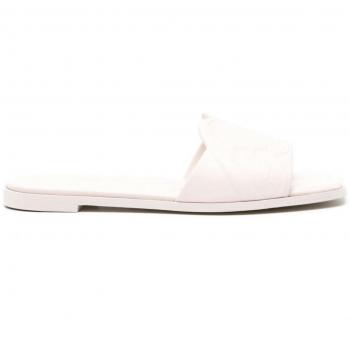 Alexander McQueen Flat shoes, Women's Leather Sandals, Beige, Size 35