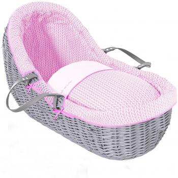 Nightfall Serenity Bassinet – Grey Willow with Barley Fabric