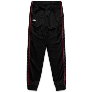 Black/Red Kappa Rastoria 222 Performance Pant