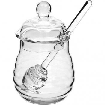 Pot de confiture 250ml en verre avec cuillère et couvercle