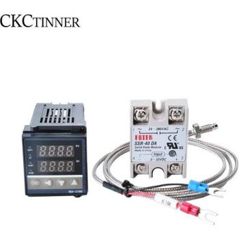 Termostato REX-C100 con Sonda Termopar K