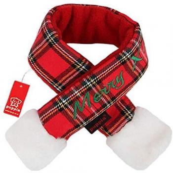 Christmas Chess Red Scarf, Size M – Puppia
