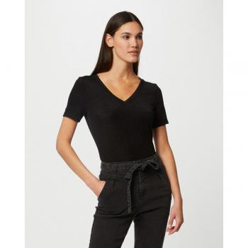 Top Morgan DIWI – Stile V‑neck – Nero