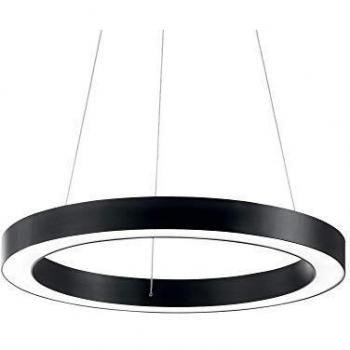 Ideal Lux Oracle Large Black LED Ceiling Fixture