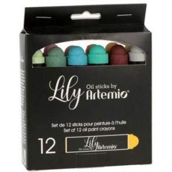 Set de 12 crayons de peinture à l'huile