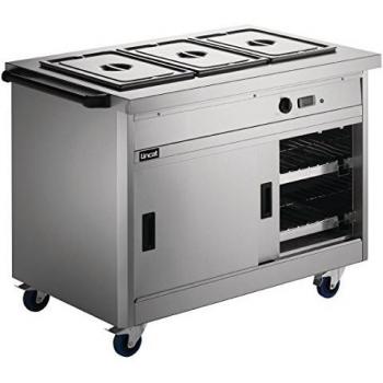 Lincat P8B3 1205mm Hot Cupboard with Bain Marie