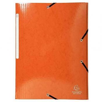 Iderama 3 Flap Folder Elasticated 425gsm Orange
