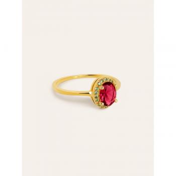 Anillo de Plata 925 con Circonitas de Colores