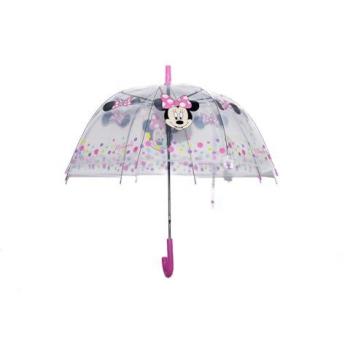 Parapluie 8‑Panel Rose Metal Minnie Dome