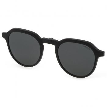 Men’s Sting AGSJ702 Clip‑On Polarized UV28P Sunglasses – Black, 45mm