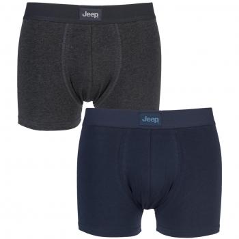 Large Navy/Charcoal Hipster Boxers by Jeep – 2 Piece Set