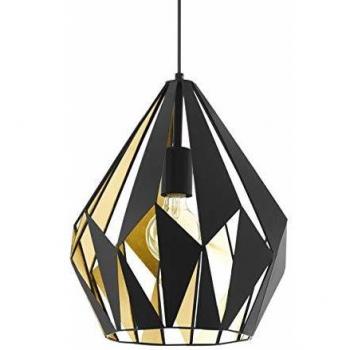 Netlighting Carlton Wire Frame Pendant Light Black Gold