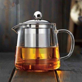 5Sizes Borosilicate Glass Teapot with 304 Stainless Steel Filter